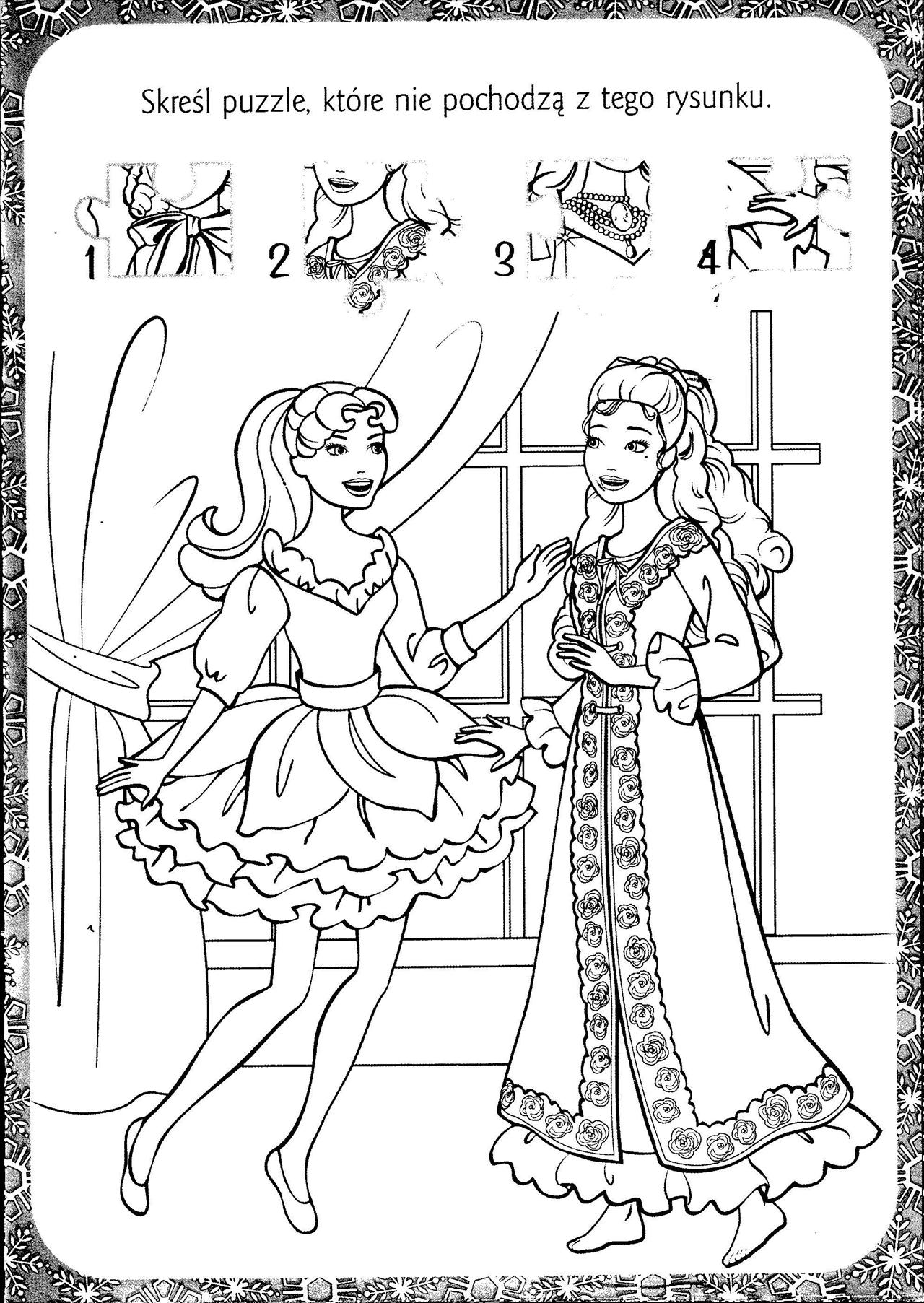 Barbie Opowieść wigilijna kolorowanki